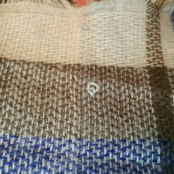 Oversized Plaid Blanket Scarf - Picture 4 of 5